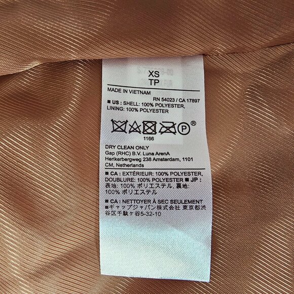 😍NWT😍 Banana Republic Faux Fur Coat, Black/Brown, Size XS - Picture 9 of 9